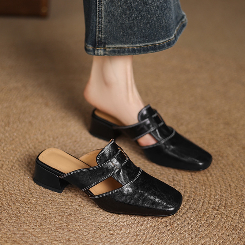 Casual Sandal Leather - NEW Summer Women Mules Genuine Leather