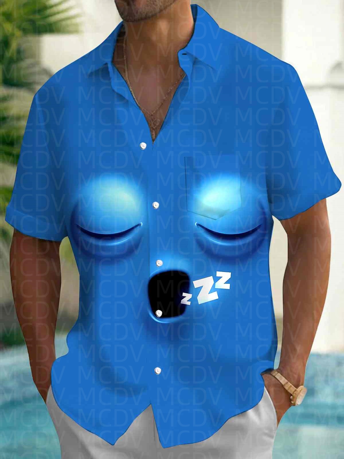 Cute Pattern Men's Hawaiian Sh - Shirt Camp Collar recension och pris