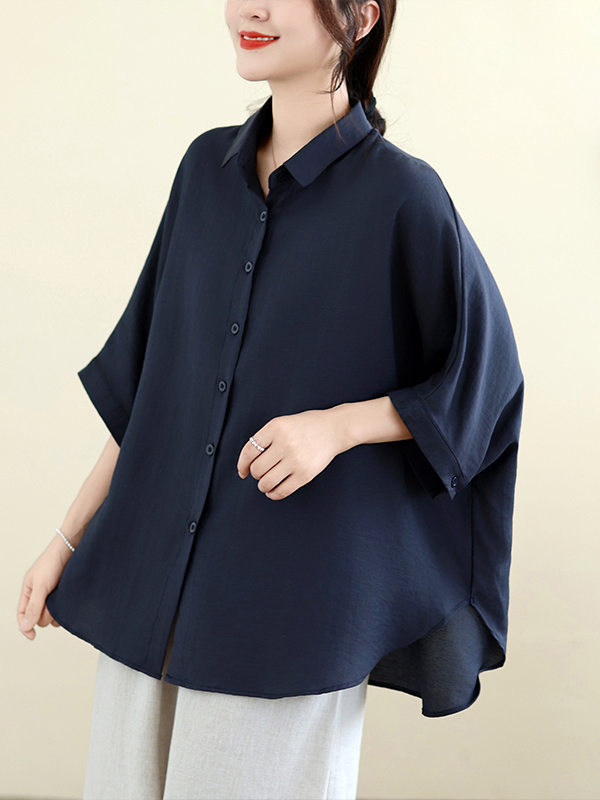 Loose Fit Cotton Linen Batwing - Linen Shirt Breathable recension och pris