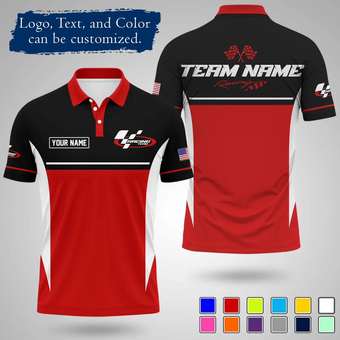 2026 New Custom Racing Polo Sh - Polo Shirt Pique recension och pris
