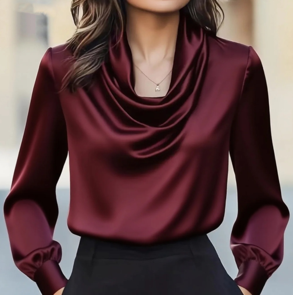 Autumn fashion elegant tempera - Shirt Camp Collar recension och pris