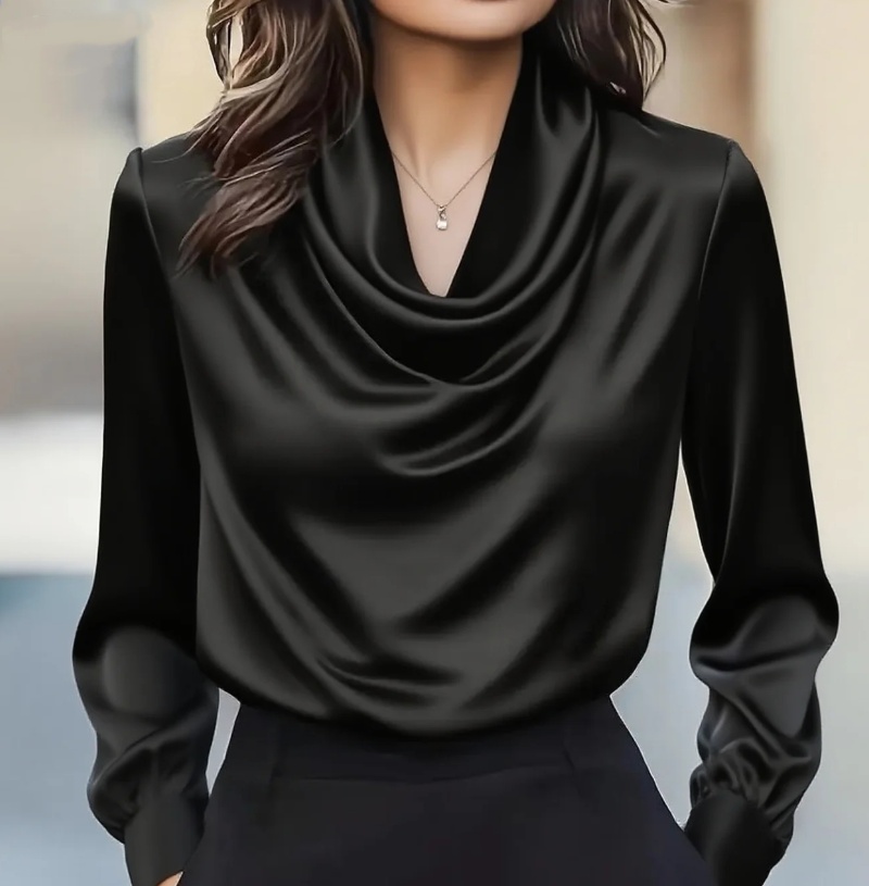 Autumn fashion elegant tempera - Shirt Camp Collar recension och pris