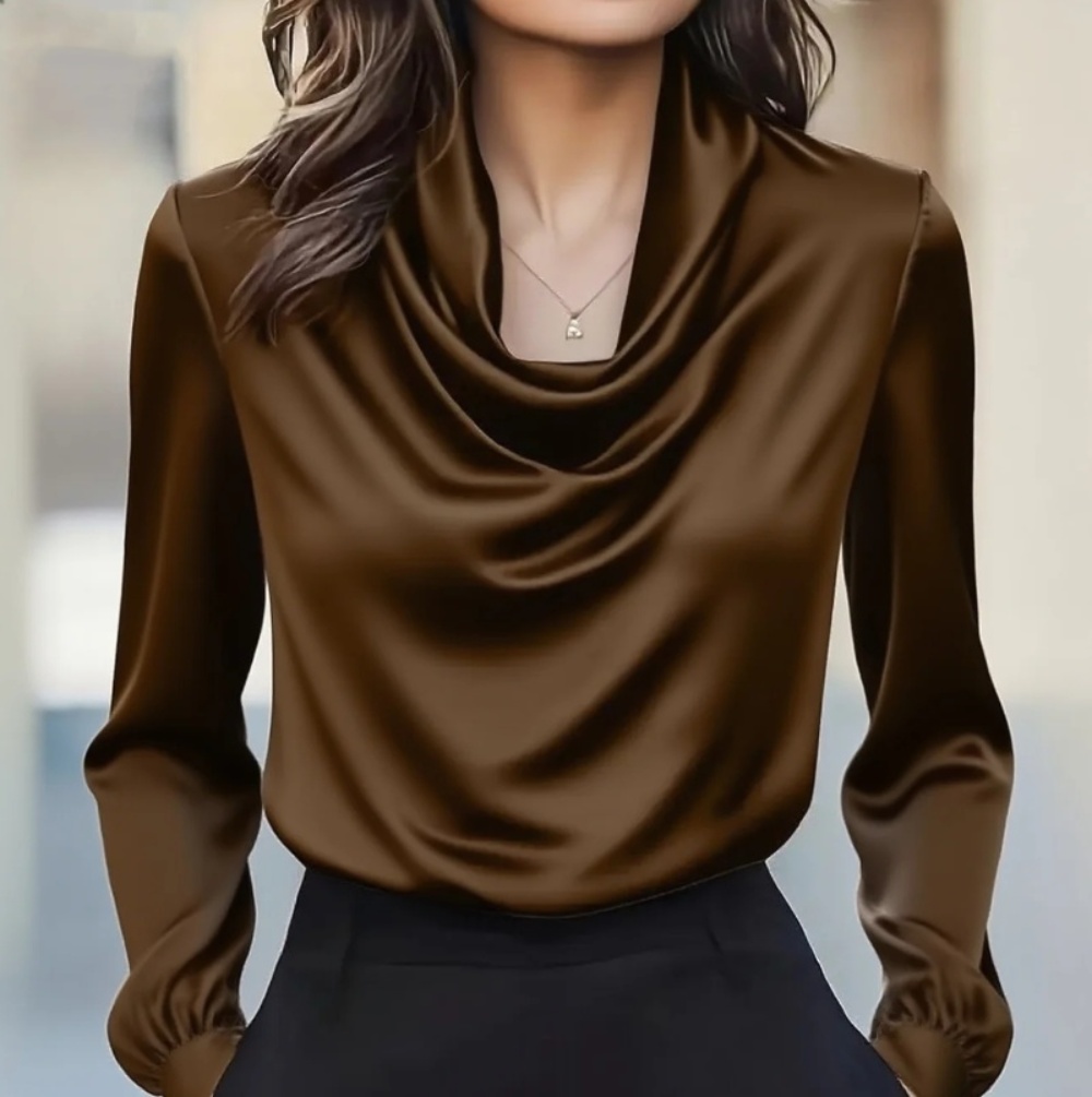 Autumn fashion elegant tempera - Shirt Camp Collar recension och pris