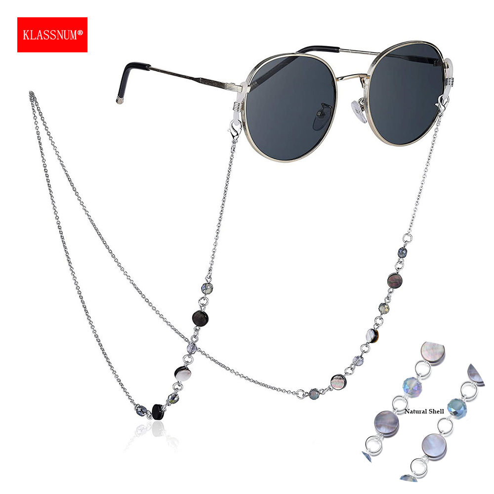 KLASSNUM Women Natural Shell C - Sunglass Retainer Cord recension och pris