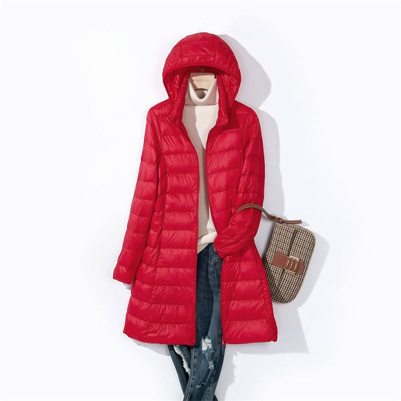 Women Long Puffer Jackets 2024 - Packable Hat Nylon recension och pris