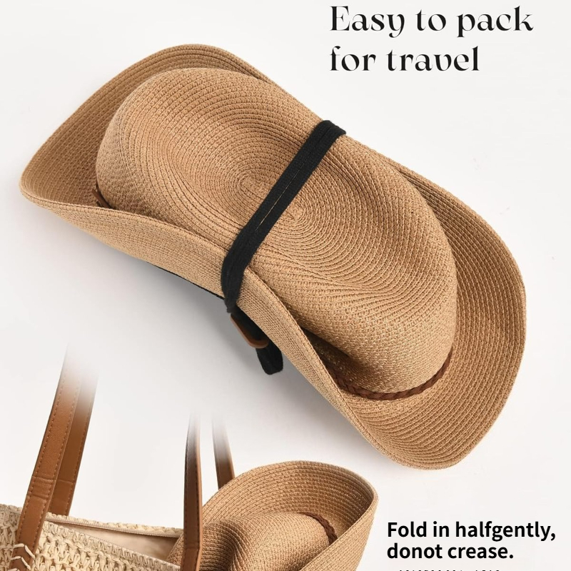 1pc Summer Straw Beach Sun Hat - Bucket Hat Straw recension och pris