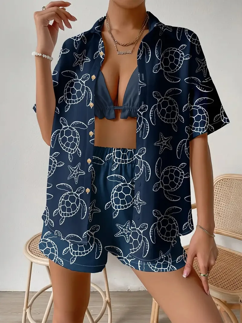 Fashion Print Beach Holiday 2- - Shirt Camp Collar recension och pris