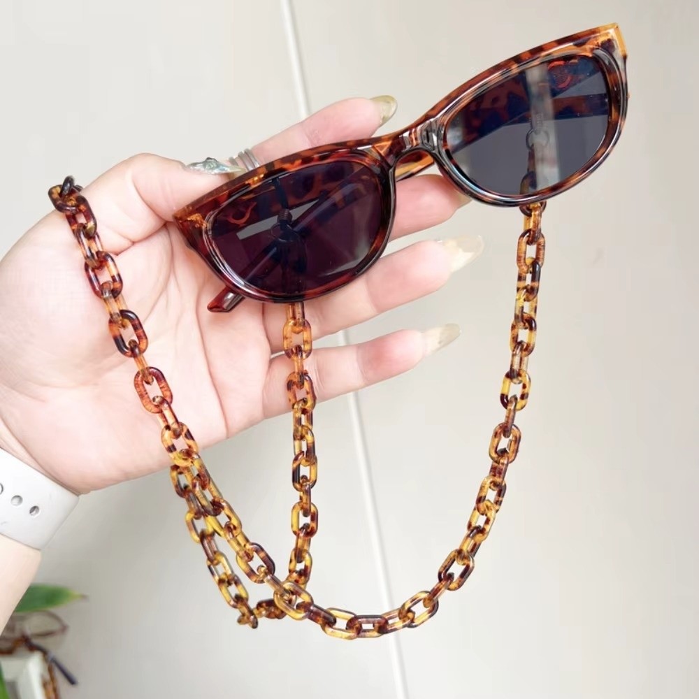 Anti-Slip Leopard Acrylic Glas - Sunglass Retainer Cord recension och pris
