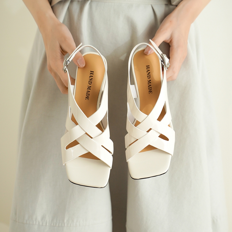 Women's new summer genuine lea - Casual Sandal Leather recension och pris